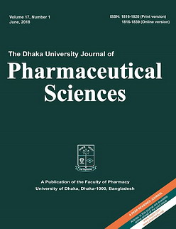 					View Vol. 23 No. 1 (2024): Vol. 23 No. 1 (2024): Dhaka University Journal of Pharmaceutical Sciences
				